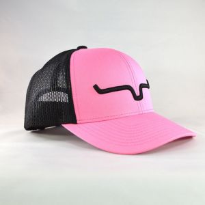 Kimes Ranch Weekly Trucker Pink/Black Snapback Hat